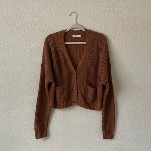 Arizona Cropped Cardigan Vneck Sweater